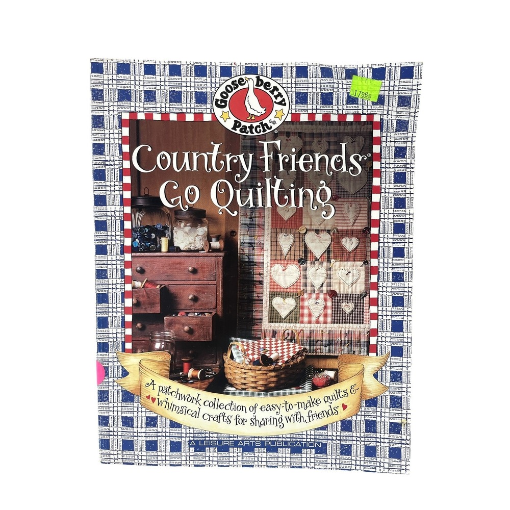 Gooseberry Patch Country Friends Go Quilting Paperback Book Leisure Arts Crafts